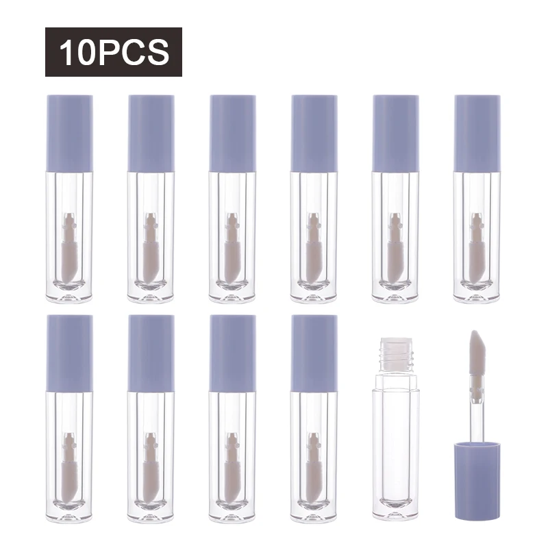 

CAIYA 5ml blue Plastic Lip Gloss Tubes Lipgloss Tube Round Lip Balm Tubes Lip Stick Samples Empty Refillable Bottles Cosmetics