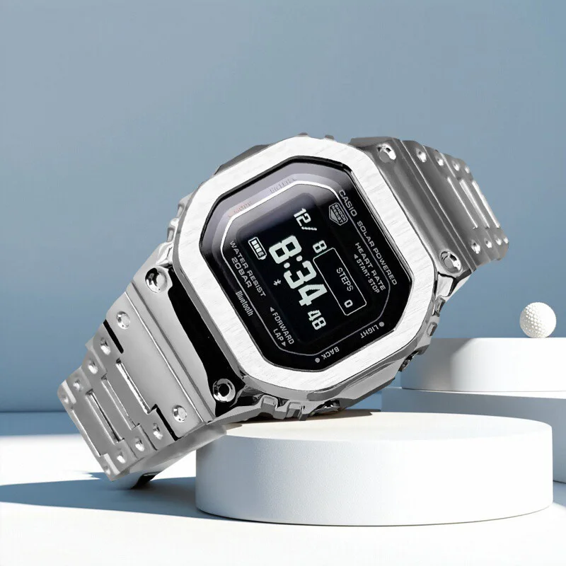 Juego modificado de acero inoxidable 304 para Casio G-SHOCK DW-H5600, caja de correa de metal, dw-h5600 con herramienta de tornillo, accesorios de pulsera para hombre