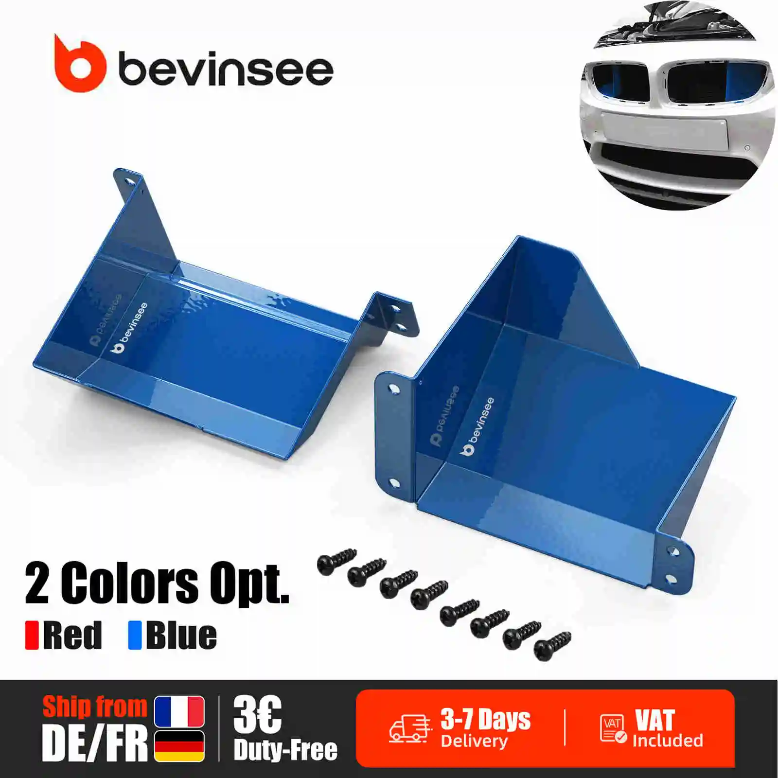 Image of (EU-Lager) Paar Aluminium-Lufteinlass-Spoiler für N20 N55 B48 B58 Motoren für BMW M2 F87 M3 F80 M4 F82 F83 F20 F30 F22 F32 F31 F34