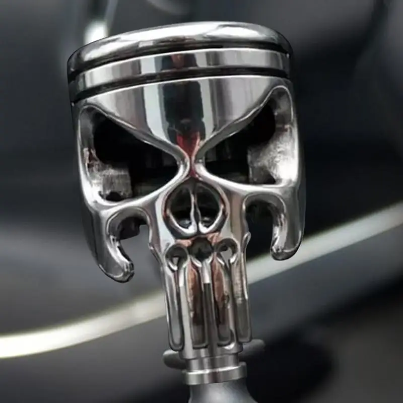 Car Universl Gear Shift Knob Skull Gear Shifter Knob Skull Head Shape Car Stick Shifter Auto Gear Shift Lever Skull Shape Cover