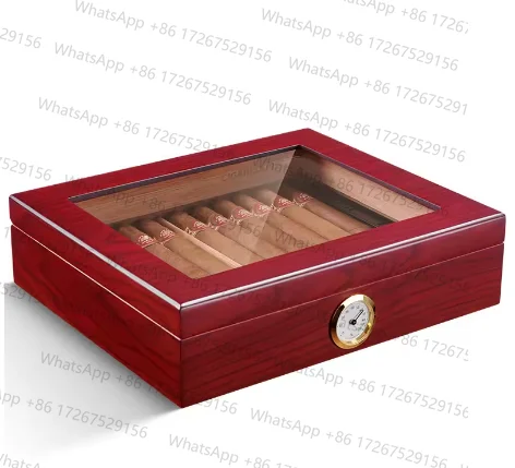 

Коробка для сигар, жонглирующая увлажняющая коробка, портативная сумка для сигар из испанского кедра, герметичная увлажняющая коробка для сигар большой емкости