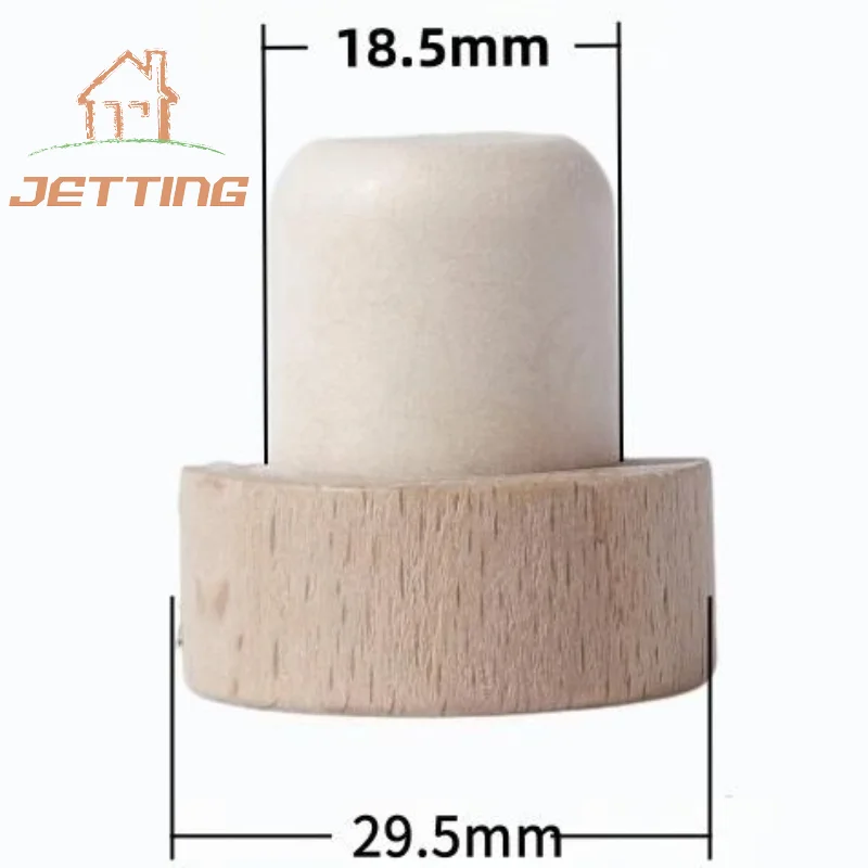 1pcs T-Shaped Wine Bottle Corks - Reusable Stoppers Wood & Rubber Bar Accessories