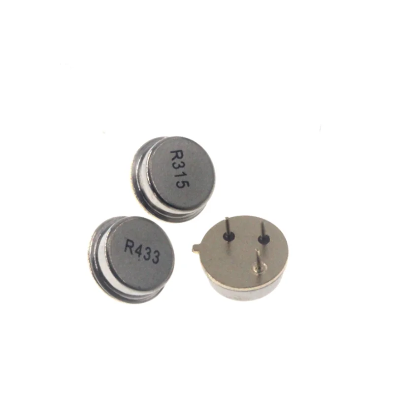 5pcs R315A R433A Resonator Crystal Oscillator 315MHZ 433MHZ Quartz  Surface Acoustic Wave Oscillator KIt Round 3 Pin