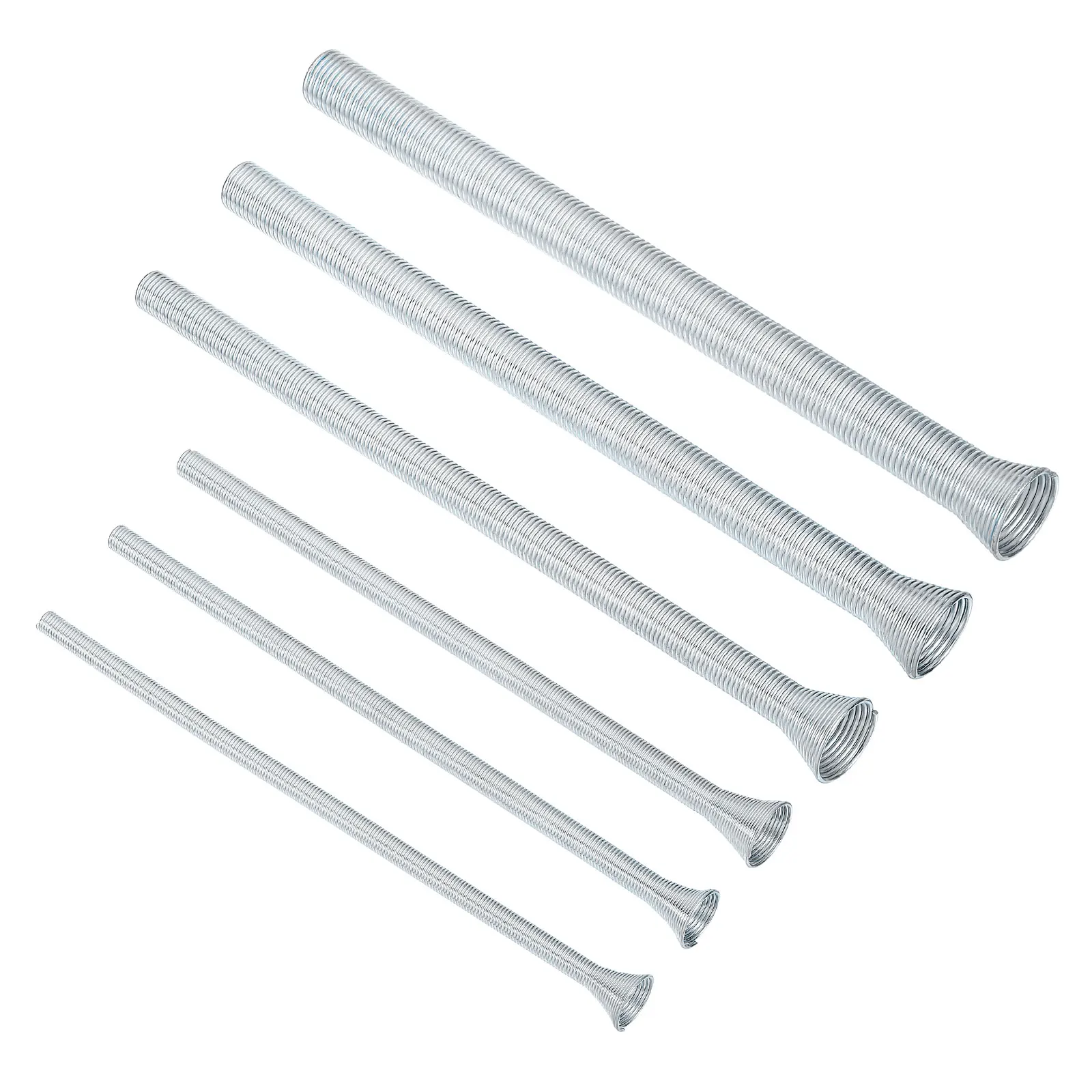 Piegatubi a molla da 6 pezzi per tubi in rame OD 1/4 '' 3/8 '' 1/2 '' 5/8 '' 3/4 '' Molla di piegatura per tubi in rame Piegatubi a spirale