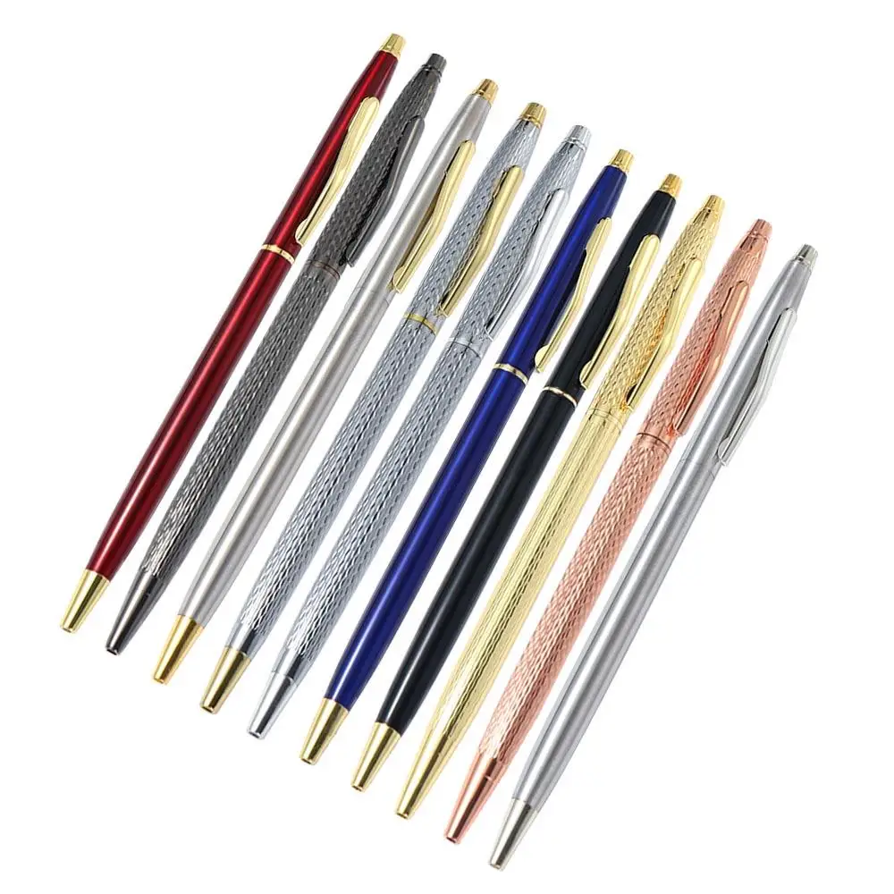 Luxury School Office Supply Golden Wist Wave Pattern Stationery Writing Tools Business Gel Pen Metal Pen Ballpoint Pen Sign Pen