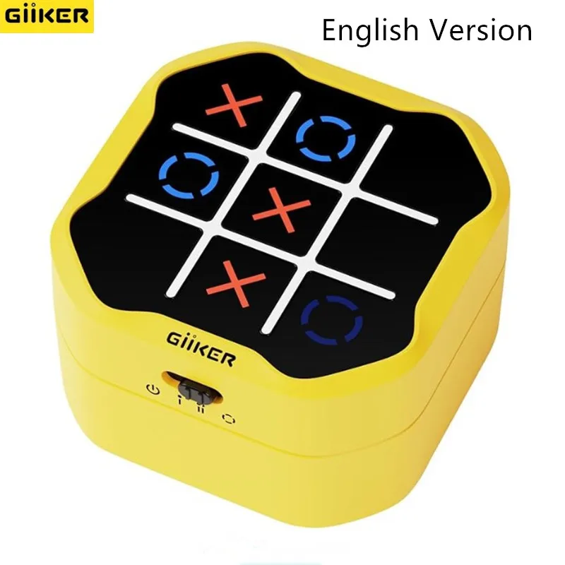 Giiker 슈퍼 TIC-TAC-TOE 볼트 체스 퍼즐 장난감, 컴팩트 및 휴대용 가족 보드 게임 체스 장난감, 어린이 선물 