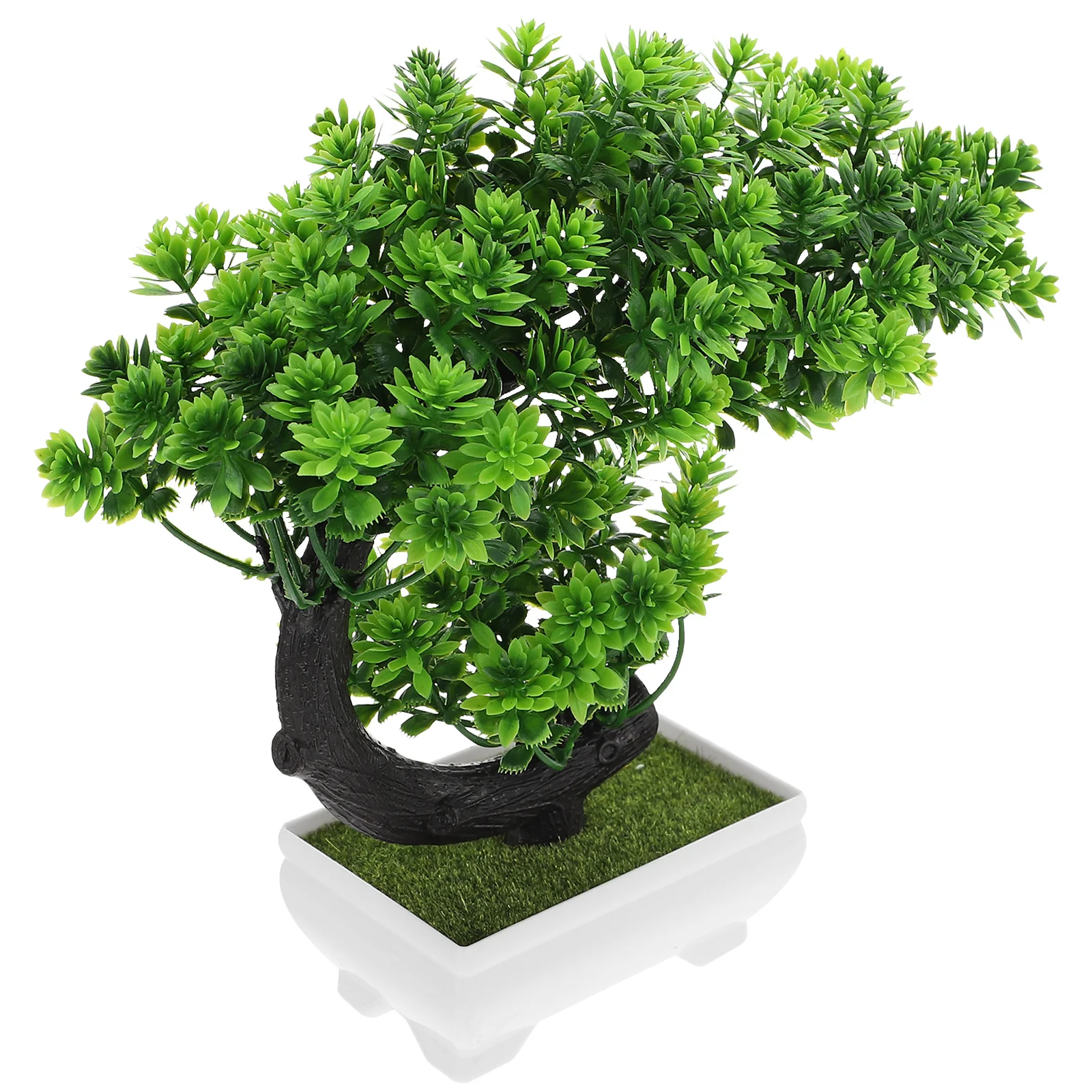 

Realistic Artificial Potted Plants Fake Bonsai Decor For Home Office Desktop Simulation Greenery Adornments