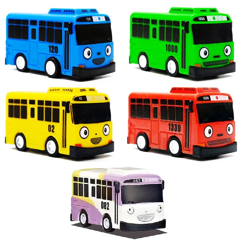 5Pcs Mini Bus Toy Car, Model Car, Mini Pull Back Toy Cars Gifts for Boys Friends and Children, Birthday Party Gift