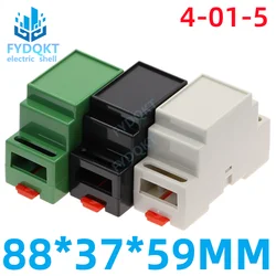 1pcs Standard 35-type Guide Rail Mounting Instrument Housing 4-01-5: 88x37x59mm Flame Retardant ABS Plastic Case