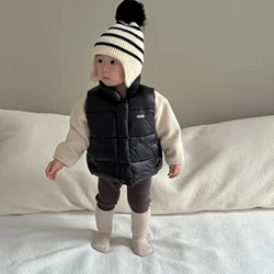 Children Autumn and Winter Clothes Children Cotton Vest Jacket Korean Baby Outer Clothing Cotton Vest Baby Thick Winter Clothing