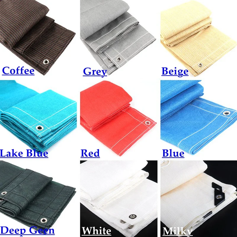 Thicken Anti-UV HDPE Sun Shade Net Home Terrace Balcony Privacy Screen Safety Net Summer Cooling Garden Sun Shelter Sails