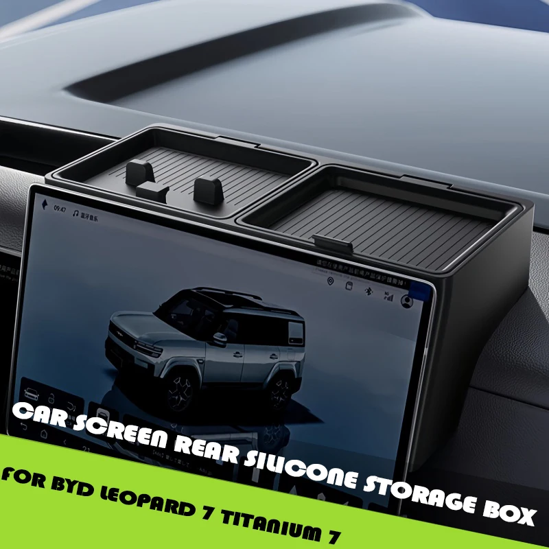 

Car Screen Rear Silicone Storage Box Fit for BYD Leopard 7 Titanium 7 Modified Car Dashboard Multi-functional Storage Box Parts