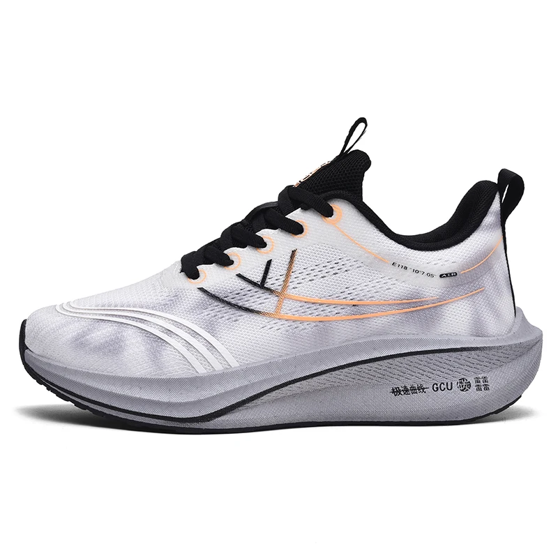 

Running Shoes Men Thick-soled Breathable Anti-slip Casual Shoes Men Comfortable Lightweight Mesh Soft Lace-up Sports Shoes Men