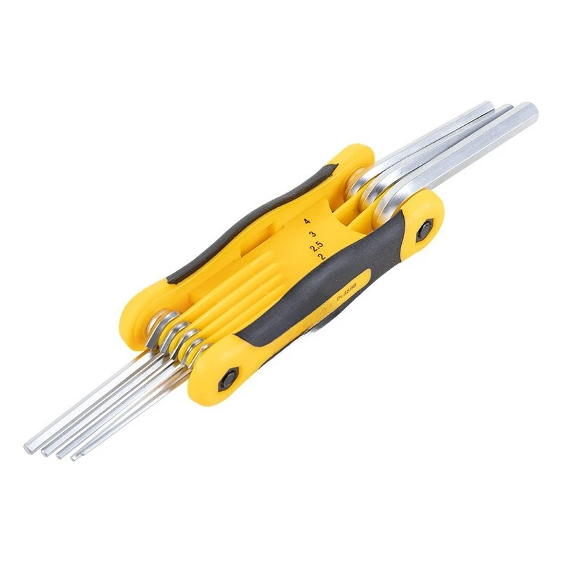 

Folding flat head hexagon 8-piece set 1.5-8 mm hexagon wrench