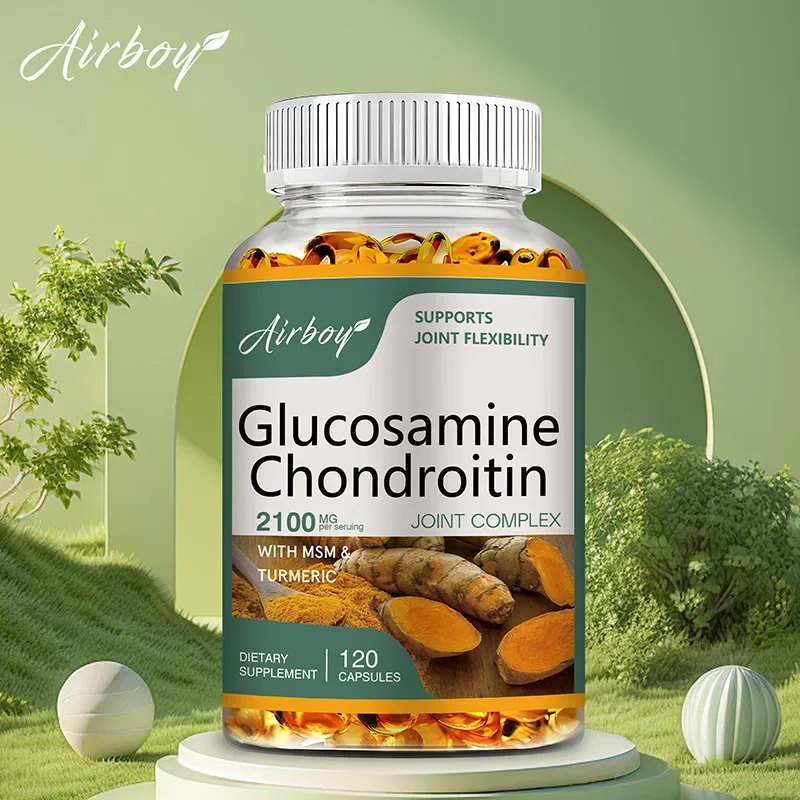 Glucosamine Chondroitin - Repairs Cartilage and Improves Back, Neck, Knee Joint Health, Mobility & Flexibility