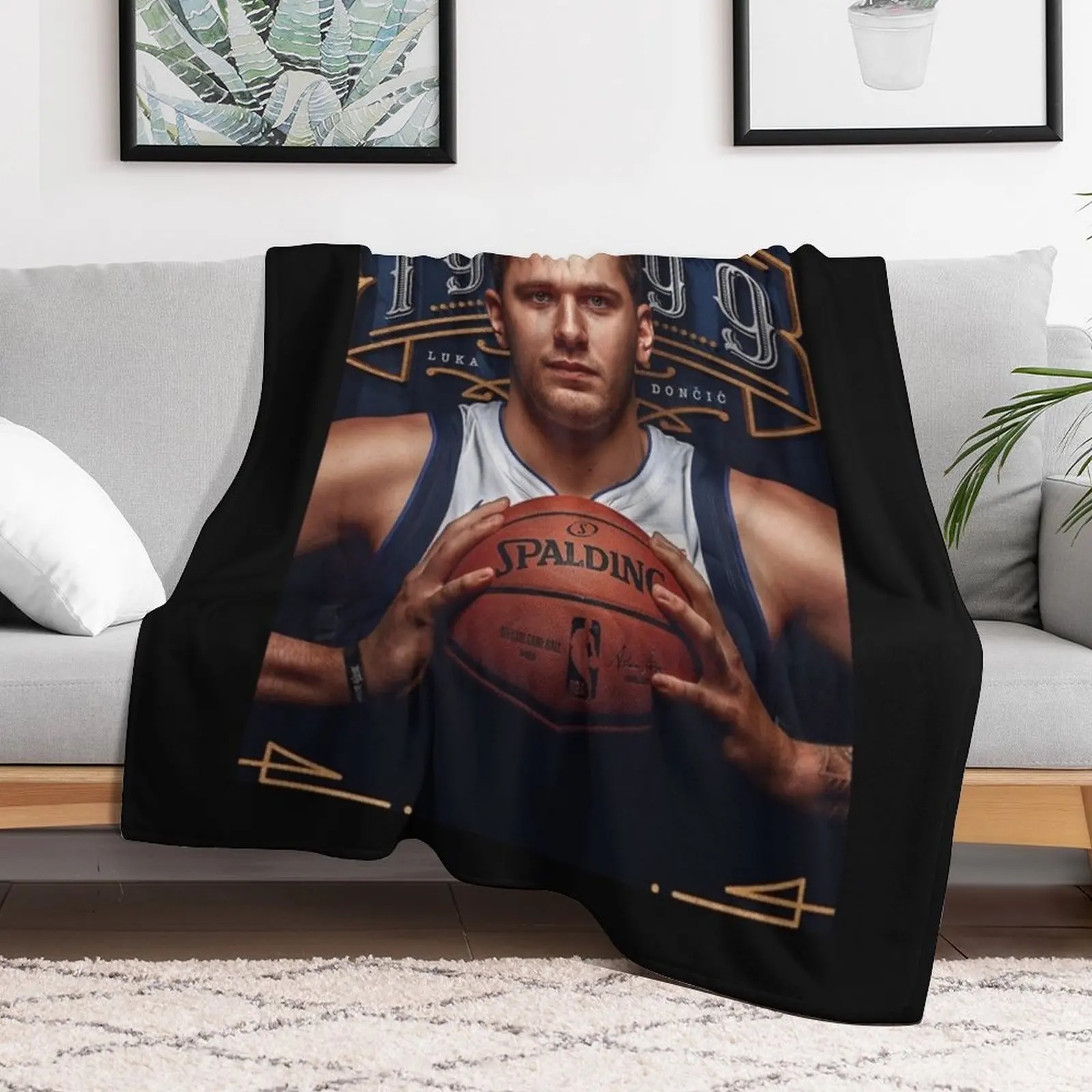 Doncic Luka Art Throw Blanket