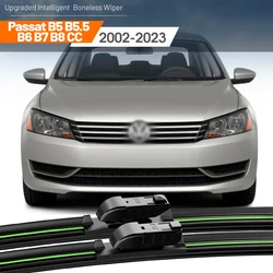 2pcs For VW Passat B5 B5.5 B6 B7 B8 CC 2002-2023 Front Windshield Wiper Blades 2006 2007 2008 2014 Windscreen Window Accessories