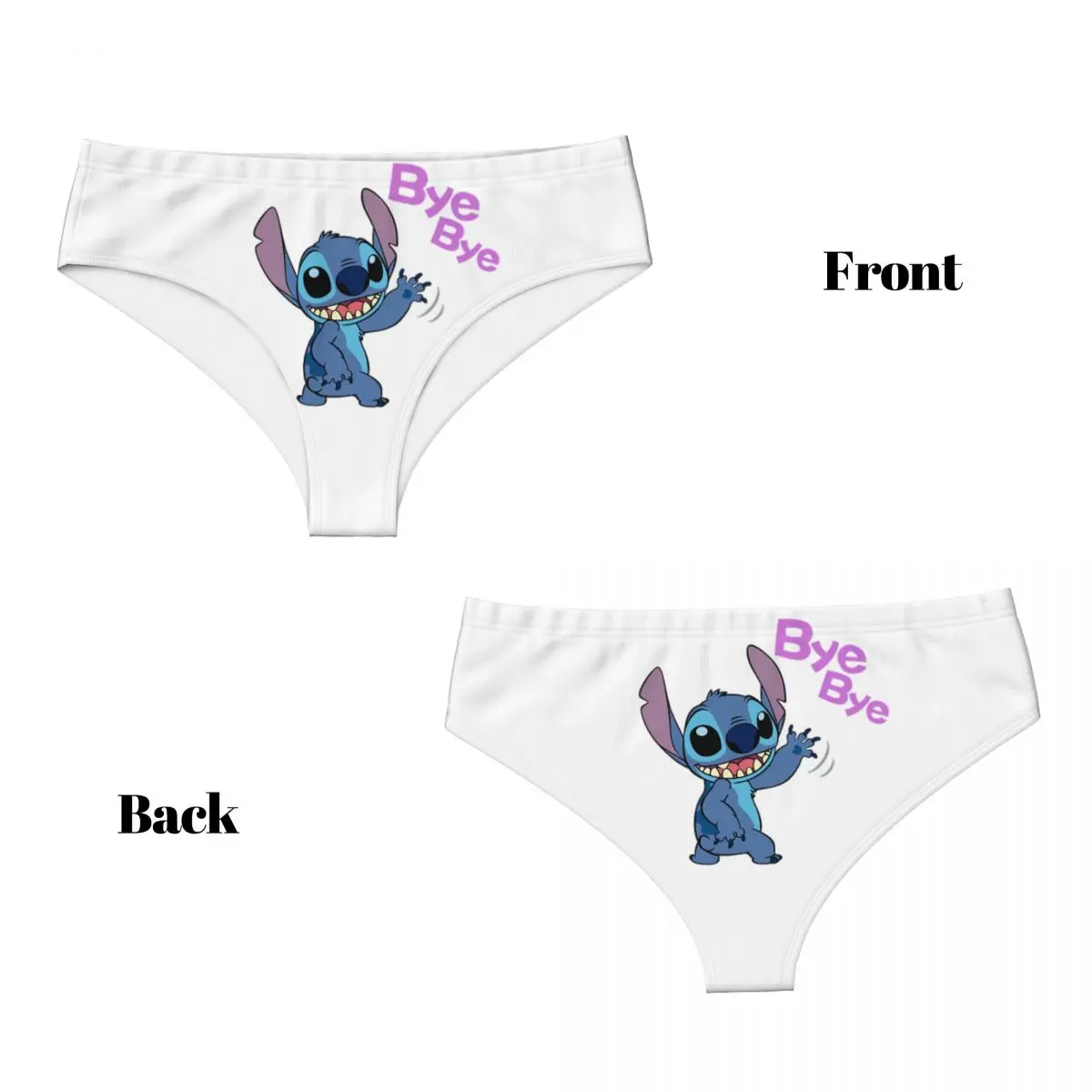 مخصص المرأة غرزة التلفزيون الكرتون الرسوم المتحركة سراويل داخلية الإناث لينة سراويل قصيرة ملخصات السروال