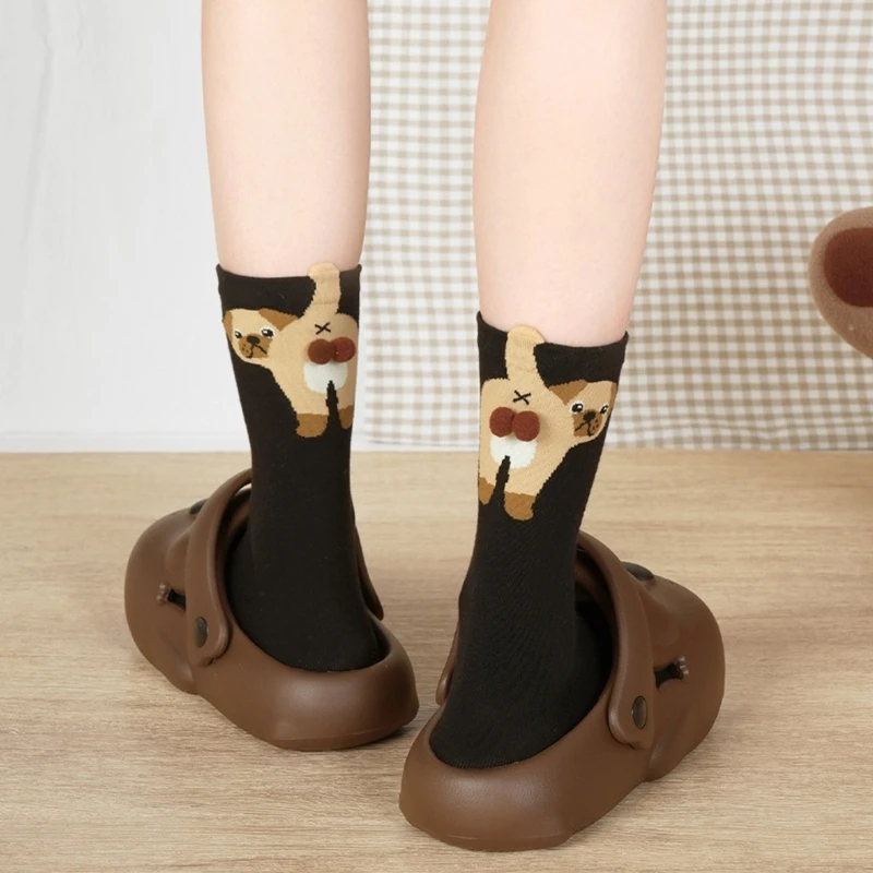 

Fun Cartoon Socks Breathable Lightweight Comfortable Unisex Socks Easy Care Machine Washable For Adults