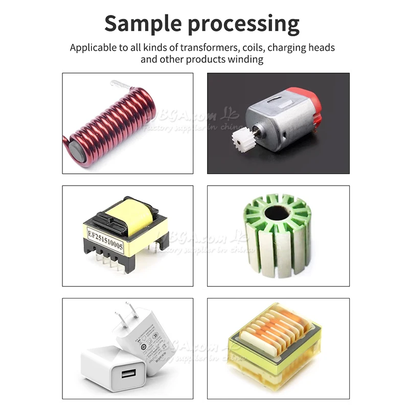 Two Axis Automatic Tape Wrapping Machine Customized Top And Bottom 34-77MM Tape For Transformer Coating Lithium Battery Charger