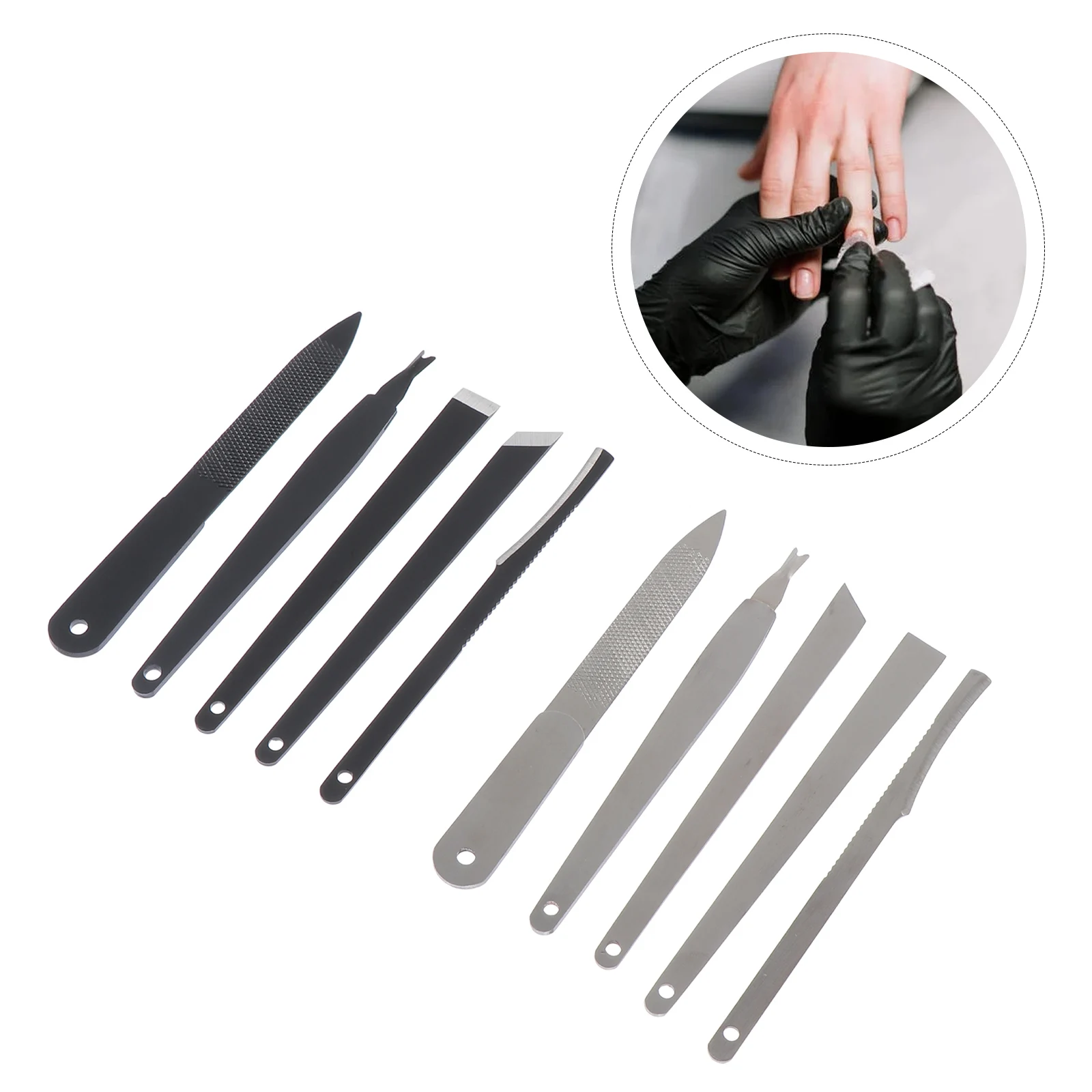

10 Pcs Manicure Tool Set Nail Trimming Tools Household Trimmers Pedicure Kit Abs Foot Care Accessories