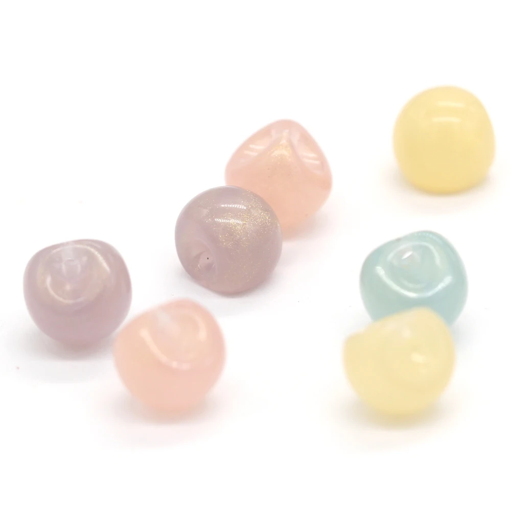 HENGC 10/12mm Colorful Candy Cute Pearl Buttons For Sewing Chilren Shirt Blouse Cardigan Dress Knit Handmade Decorations
