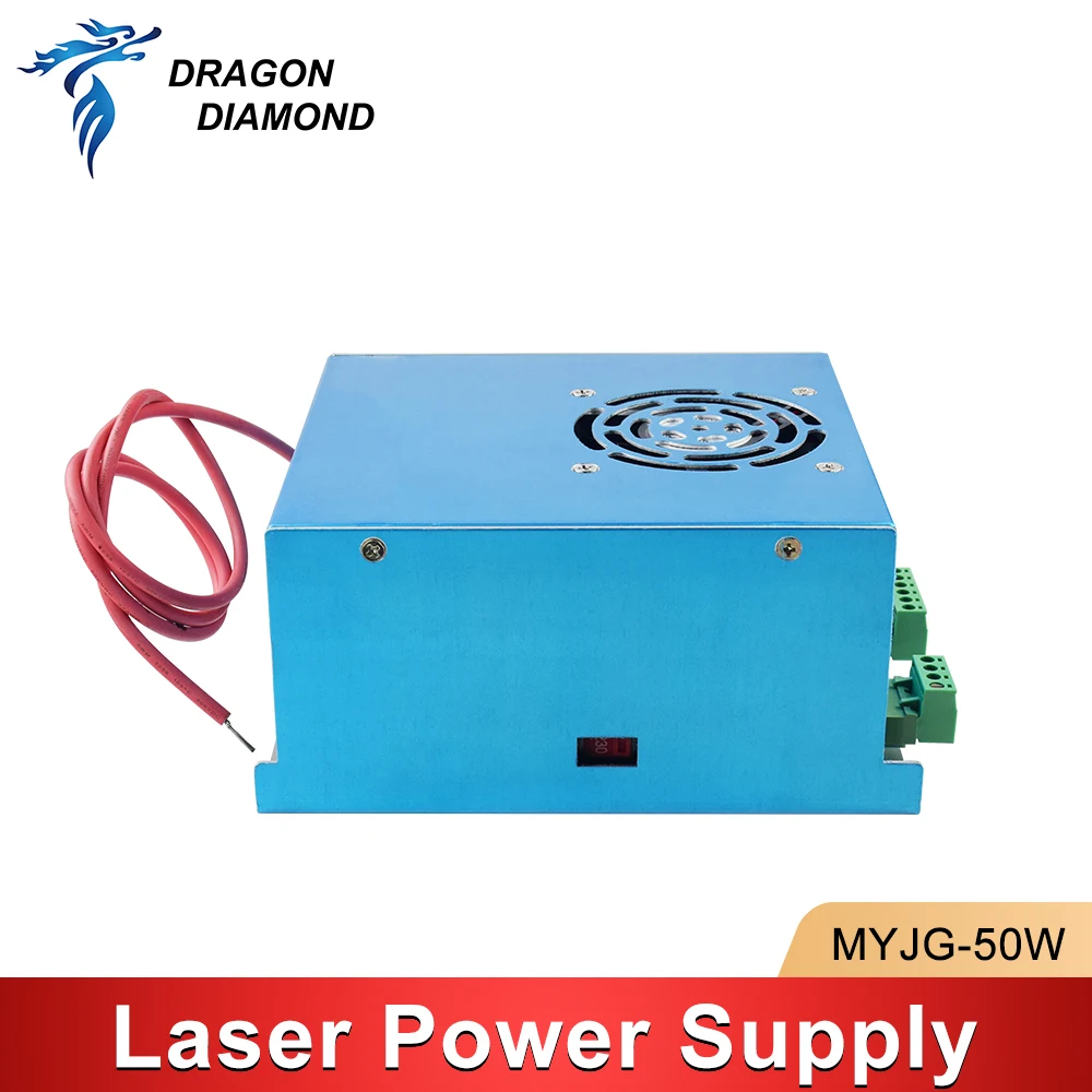 MYJG 50W CO2 Laser Power Supply 110V/220V Universal, For 35~50W Cutting And Engraving Machine Laser Tube