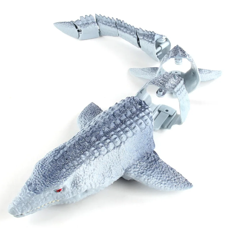 RC Mosasaur Dinosaur Electric Fish Toy, Piscina Subaquática, Simulação Aquática, Presente para Crianças, 2.4GHz