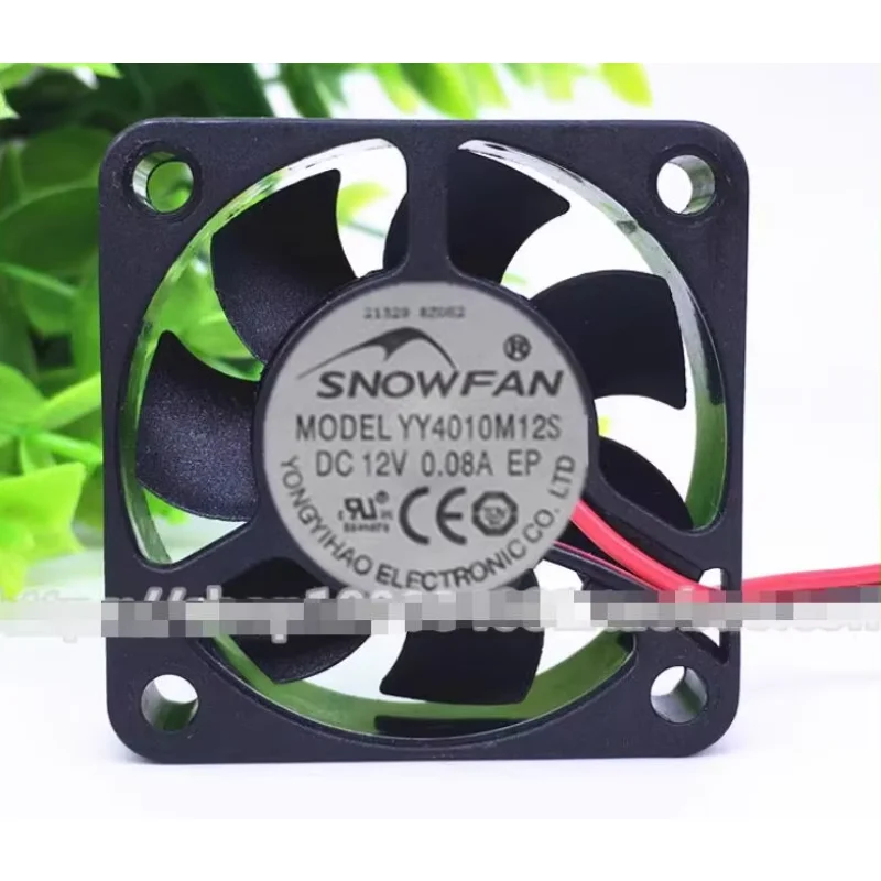 SNOWFAN YY4010M12S DC 12V 0.08A 40x40x10mm 2-Wire