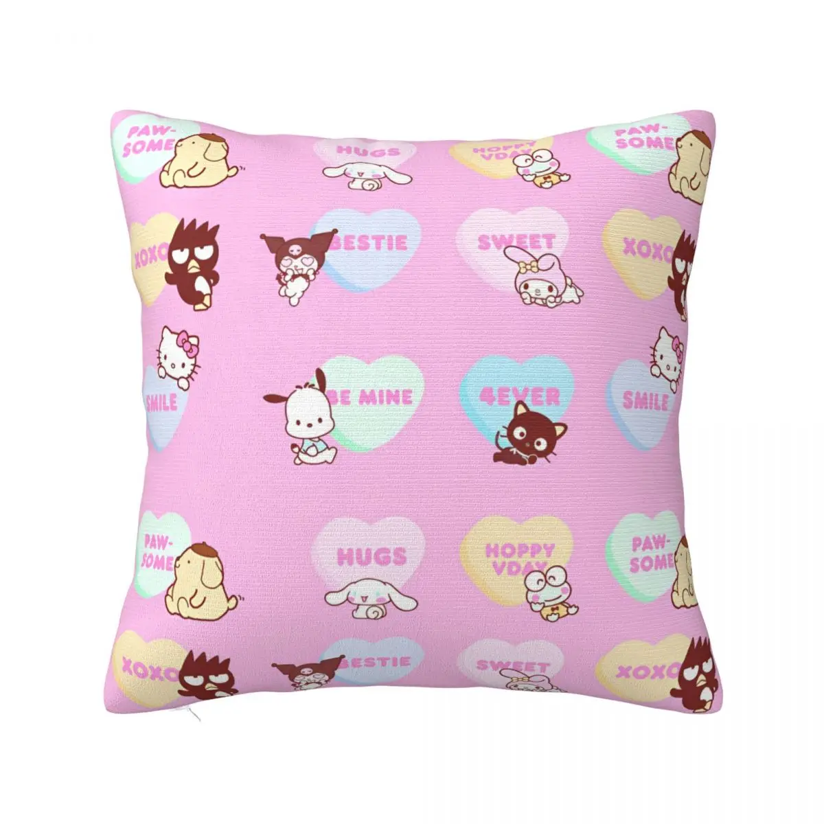 Soft Sanrio Kuromi Melody Hello Kitty Pillowcase Polyester Cushion Cover Cartoon Pillow Case Cover Home Zippered 40cm