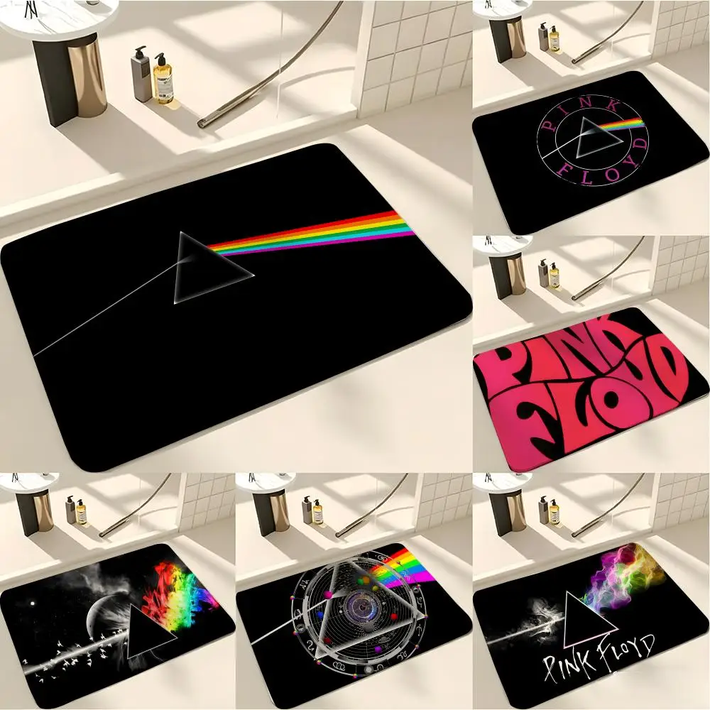 ANIME P-Pink Floyd Floor Mat Absorbent Floor Mat Non-Slip Entrance Rug for Bathrooms Restrooms and Toilets