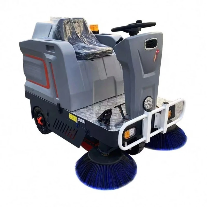 معدات الأرضيات الصناعية الأكثر مبيعًا، مكنسة مع مجموعة فرشاة أساسية لتنظيف الشوارع والطرق #4