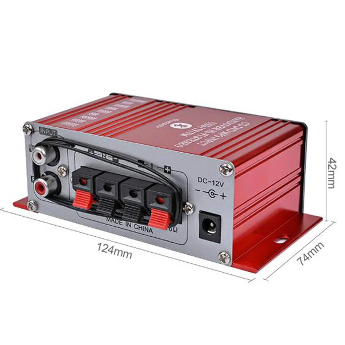 G8 Auto 12V 200W 2-Kanal-Digital-Leistungsverstärker Stereo Bluetooth AUX FM MP3 mit Fernbedienung