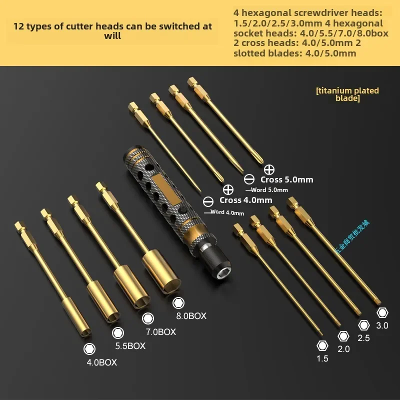 Professional Grade Aluminum Alloy Hex Screwdriver Set for Repair Work