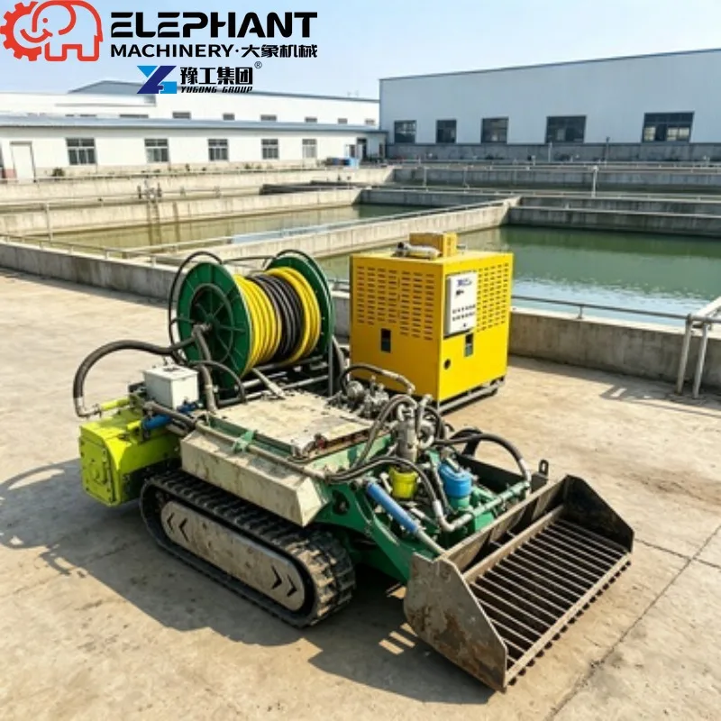 Dredging Robot Remote Control ROV Underwater Desilting Equipment For Municipal Sewer Pipe Dredging Work