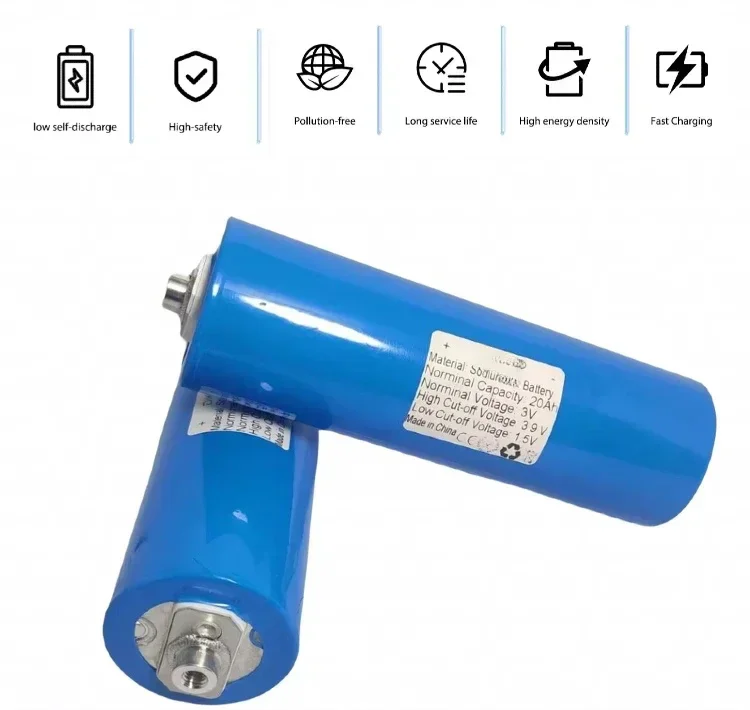 New 46145 Sodium Ion Battery 3V 20Ah Continuous Discharge At 10C 3000 Cycles Used for Power Tools Trams Energy Storage Systems