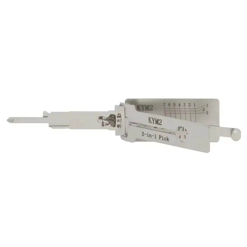 Lishi 2-in-1 Motorbike Lock Pick Tool for KYMCO KYM2 KYM2R Decoder Key Copy Kit Locksmiths Equipment