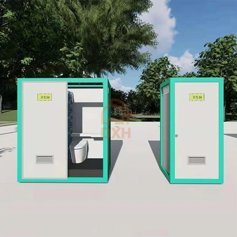 Customized High Quality Mobile Washroom Restroom Bathroom Outdoor Indoor Toilet with Integrated Hand Basin Sink Showers