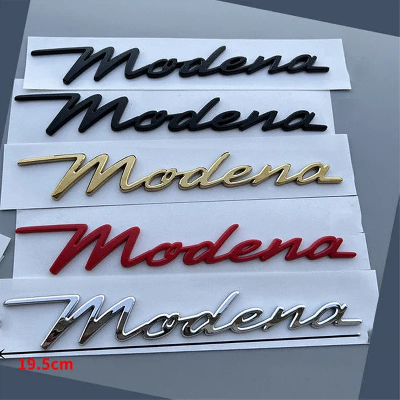 ABS For Maserati Modena Letters Car Logo Body Rear Trunk Fender Emblem Badge Tailgate Sticker