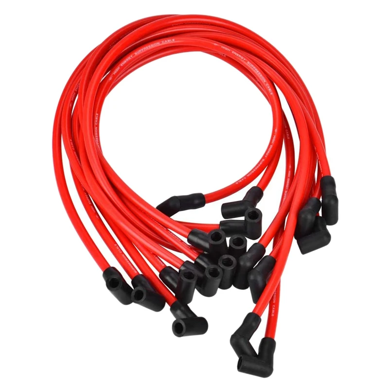 BB 10.5 MM Spark Plug Wire Set, SP10-390-1010 High Performance Ignition Wire for Chevrolet AM General Isuzu HEI SBC BBC 350