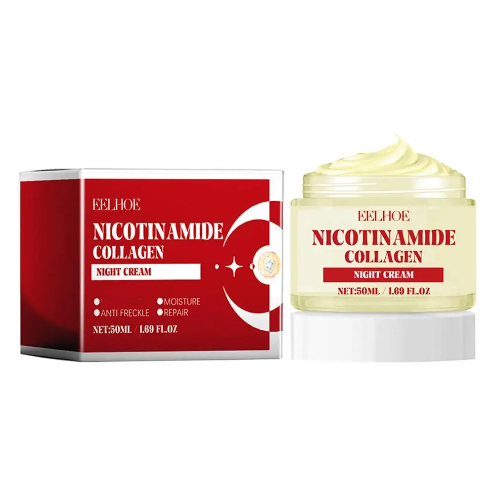 Crema blanqueadora de niacinamida para pecas, aclara eficazmente las manchas negras, elimina el cuidado de las manchas, el acné, Melasma, ilumina la piel, 50ML, K1J1