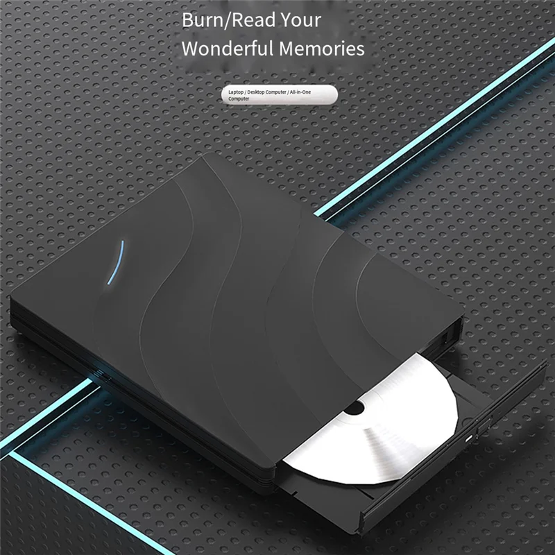 PHILE-DVD-RW External Optical Drive USB 3.0 Portable 3D BD-Combo Reader CD DVD Player Burner For Laptop PC Computer Laptop