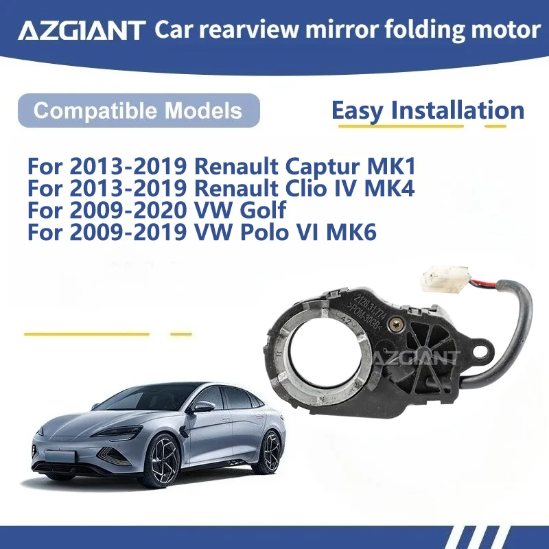 

AZGIANT For Renault Captur MK1/Clio IV MK4 VW Golf/Polo VI MK6 Car Power Fold Mirror 12V Motor module Replacement Part carro