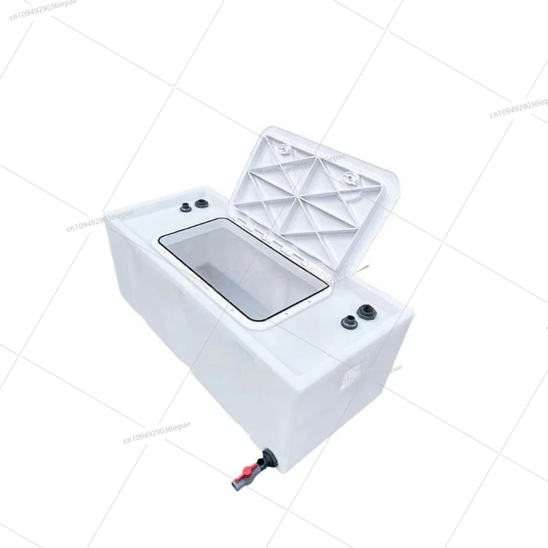 

New thickened outdoor fishing car anti-overflow sealed live fish box with fish bucket transparent fish plastic trapped bucket