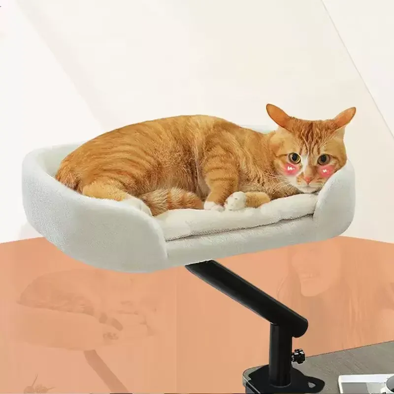 Cat Nest Desk Suspended Bed Office Climber Small Adjustable Kitten Bed Cat Pet Comfortable Sleeping Nest