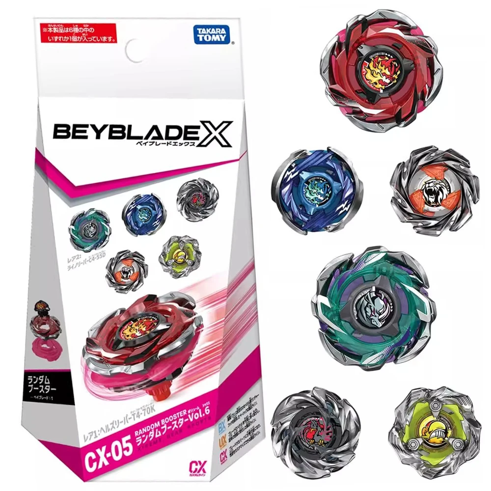 TAKARA TOMY BEY X CX-05 Original, Battle X Booster Vol. Juego de 6 cuchillas nuevas con embalaje original CX 05