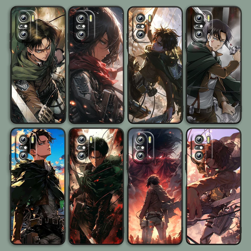 

Attack On Titan Comics For Xiaomi Redmi Note 13 12 11E 11S 11 11T 10 10S 9 9S Pro Plus 4G 5G Black Phone Case