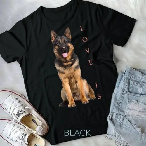 German Shepherd Shirt Shepard Dog Mom Dad Love Pet Puppy Tee Unisex T-shirt