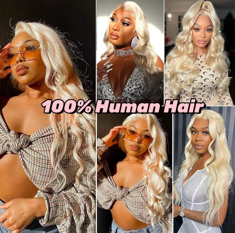 Wig rambut manusia renda depan transparan 13x4 13x6 HD wig Frontal 100% Natural Brazilian 613 rambut gelombang tubuh pirang untuk wanita