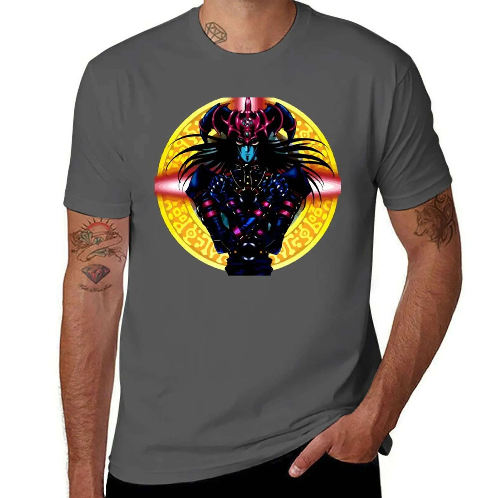 Magician Black Chaos of T-Shirt Large Size Loose Casual Tee